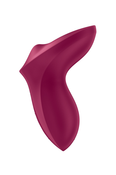Вибратор с движущимся шариком Satisfyer Exciterrr, силикон, бордовый