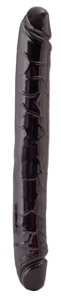 Фаллоимитатор  двусторонний   BLACK & RED BY TOYFA,  черный, 31 см