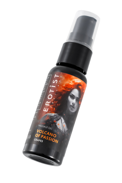 Гель Erotist с эффектом вибрации VOLCANO OF PASSION: GRAPES (со вкусом виноград), 25 мл