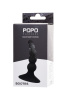 Анальная втулка  TOYFA POPO Pleasure Bootes, силикон, черная, 10 см, Ø 2,5 см