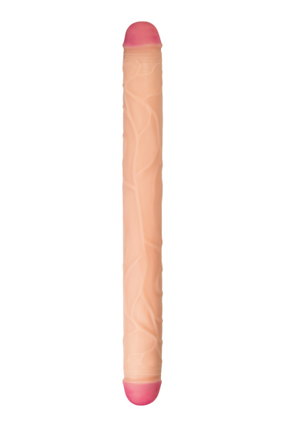 Фаллоимитатор TOYFA RealStick Brutal Castor двусторонний, neoskin, телесный, 56 cм