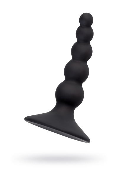 Анальная втулка  TOYFA POPO Pleasure Bootes, силикон, черная, 10 см, Ø 2,5 см