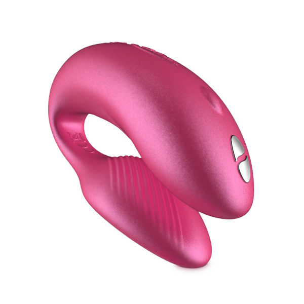Вибратор для пар WE-VIBE Chorus розовый,силикон,7,8 см.