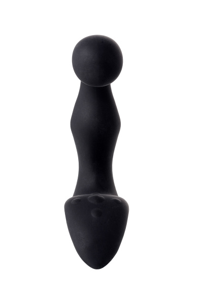 Стимулятор простаты EROTIST FIFTH,силикон, черный, 14,1 см