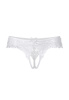 Трусики эротические Erolanta Lingerie Collection кружевные белые, XXL