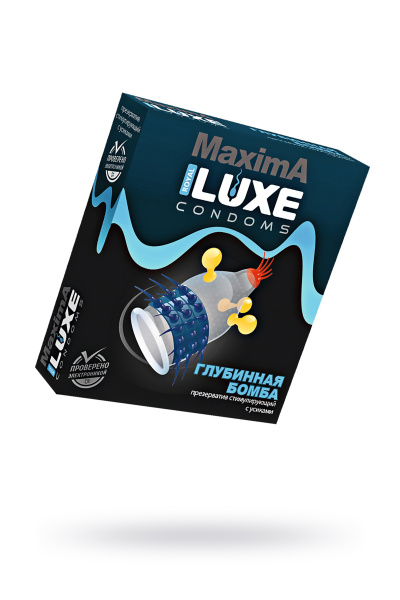 Презервативы Luxe, maxima, «Глубинная бомба», 18 см, 5,2 см, 1 шт.