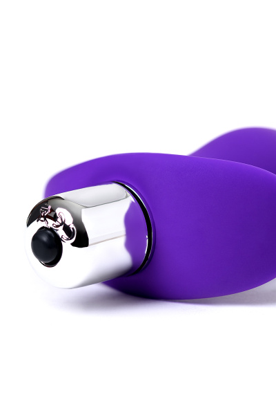 Анальная втулка  с вибрацией TOYFA A-Toys KAMET, размер M, силикон, фиолетовая, 12,9 см