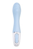 Нереалистичный вибратор Satisfyer Air Pump Vibrator 5, голубой