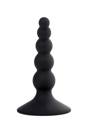 Анальная втулка  TOYFA POPO Pleasure Bootes, силикон, черная, 10 см, Ø 2,5 см