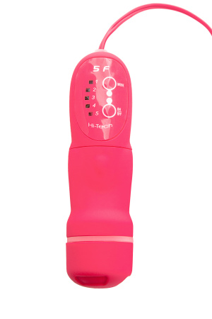 Анальная втулка TOYFA POPO Pleasure розовая, 9,0 см, Ø 3,0 с пультом управления 